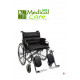 Silla de ruedas de asiento ancho MARCA ABM MEDICAL CARE