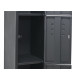 Locker de 4 cuerpos p/candado 