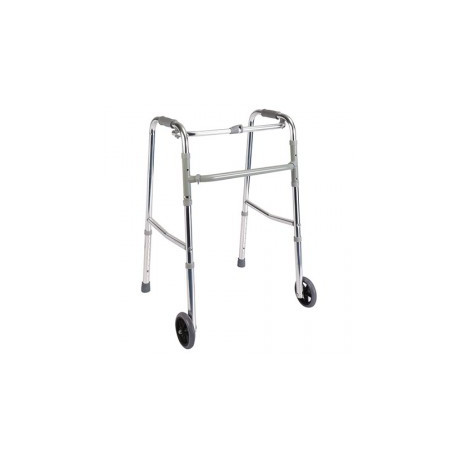 Andador plegable ajustable con ruedas frontales MARCA ABM MEDICAL CARE