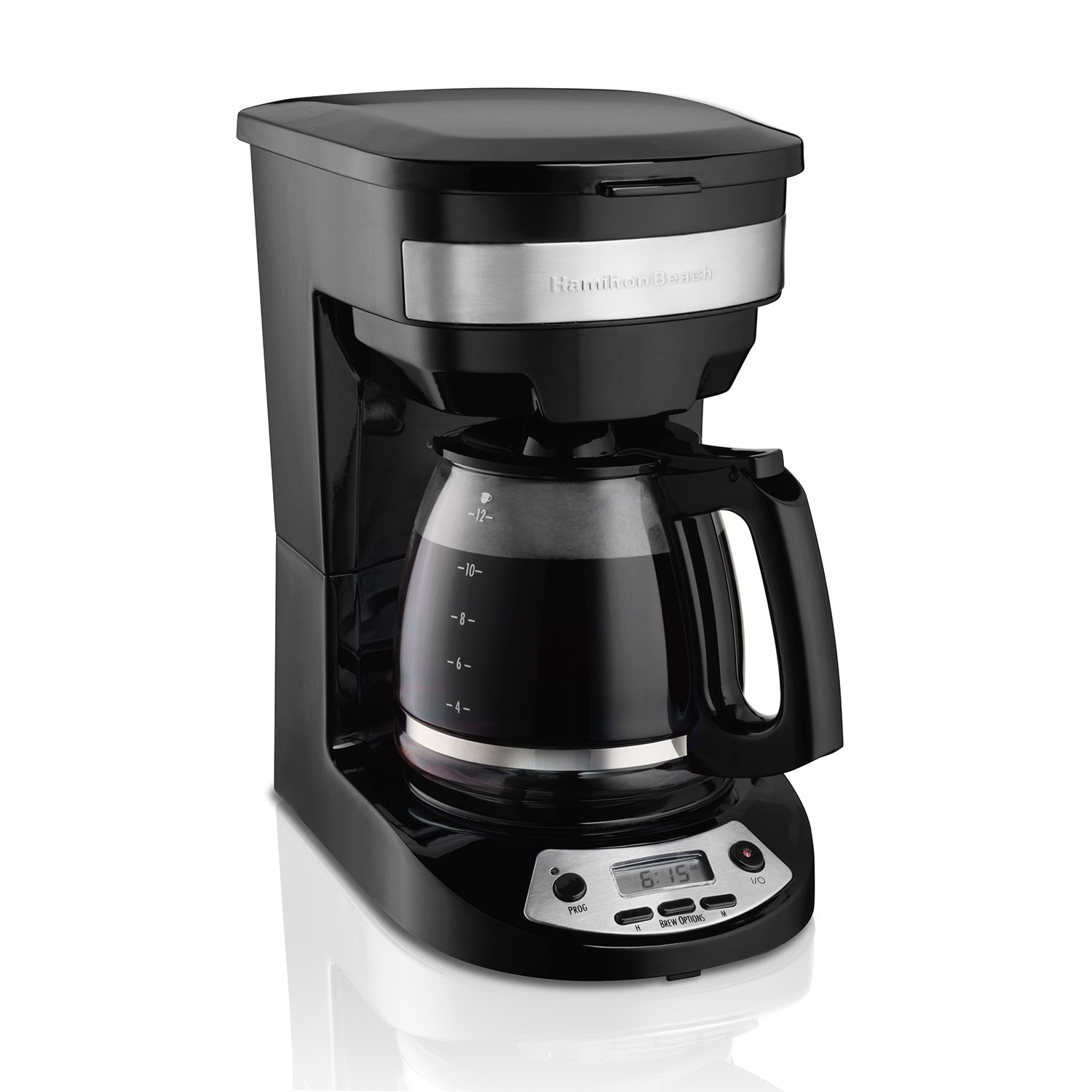 Cafetera programable Hamilton Beach 49618 12 tazas negro - Simaro.co