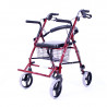 Andador con ruedas, apoya pies y canasta MARCA ABM MEDICAL CARE