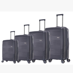 Set de 4 maletas color gris MARCA LUAN BORDO