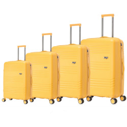 Set de 4 maletas color amarillo MARCA LUAN BORDO