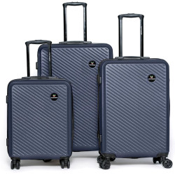 Set de 3 maletas color azul MARCA VITTORIO