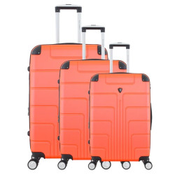 Set de 3 maletas color anaranjado MARCA VITTORIO PICCO