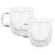 Set de 2 vasos para café de doble pared de 12 Onz de café térmicas MARCA BENE CASA