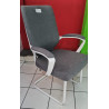 Silla de espera con brazos ejecutiva gris ABM