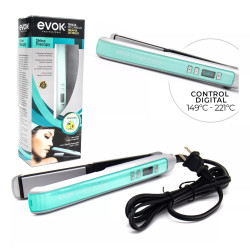 Plancha shine therapy para cabello de 1" MARCA EVOK