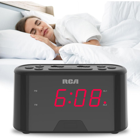 Radio Reloj despertador con alarma dual MARCA RCA