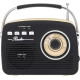 Radio Retro AM/FM recargable MARCA SUPERSONIC