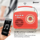 Radio Retro AM/FM recargable MARCA SUPERSONIC