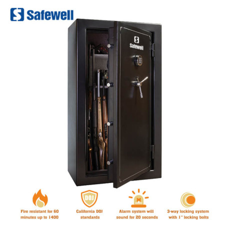 Cajas fuertes para rifles o para armas cortas MARCA SAFEWELL
