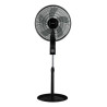 Ventilador de pedestal de 16" Negro MARCA PREMIERE BY ABM