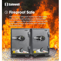Caja Fuerte digital a prueba de fuego Marca SAFEWELL BY ABM