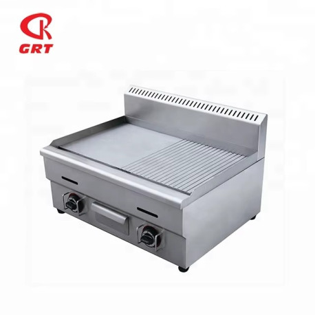 Plancha para alimentos a gas de acero inoxidable MARCA PREMIERE BY ABM