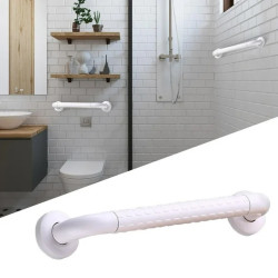 Barra de apoyo blanco para baño de 60 cm