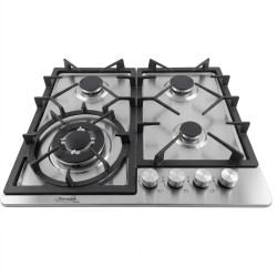 Estufa de 4 hornillas empotrable top de acero a gas MARCA PREMIERE BY ABM