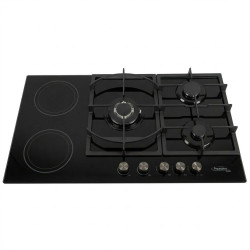 Estufa empotrable de gas 5 hornillas combinada 3 a gas y 2 electrica MARCA PREMIERE BY ABM