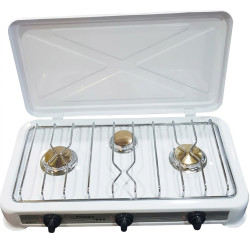 Estufa de mesa de 3 hornillas MARCA PREMIERE BY ABM