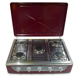 Estufa de mesa de 5 hornillas MARCA PREMIERE BY ABM