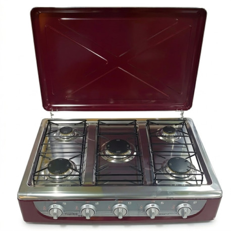 Estufa de mesa de 5 hornillas MARCA PREMIERE BY ABM