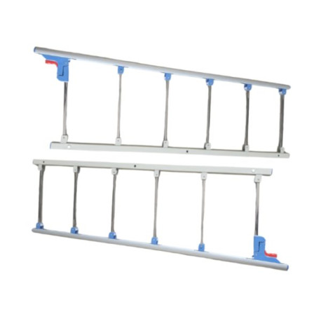 Set de 2 barandas plegables para camas hospitalarias ABM MEDICA CARE