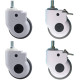 Set de 4 ruedos giratorios de goma de alta elasticidad ABM MEDICAL CARE