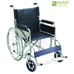 Silla de ruedas cromada