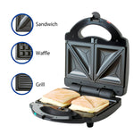 Sandwichera multifuncional de acero inoxidable