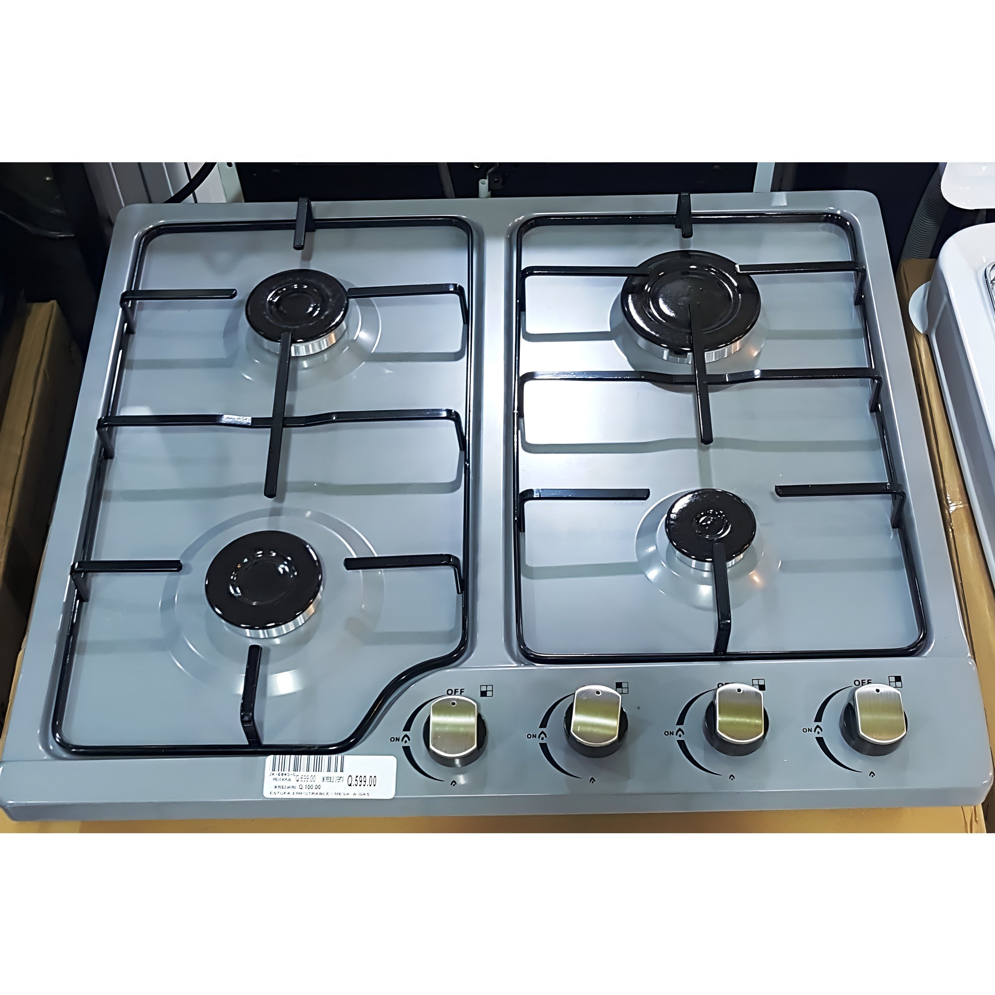 Estufa de mesa a gas de LUJO de 4 hornillas