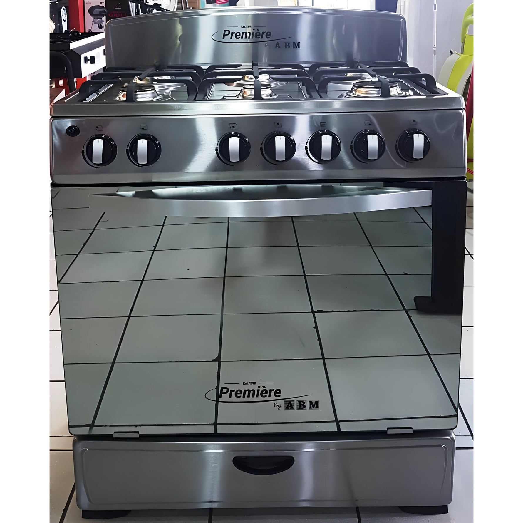 Estufa a gas de 30" de lujo 6 Hornillas