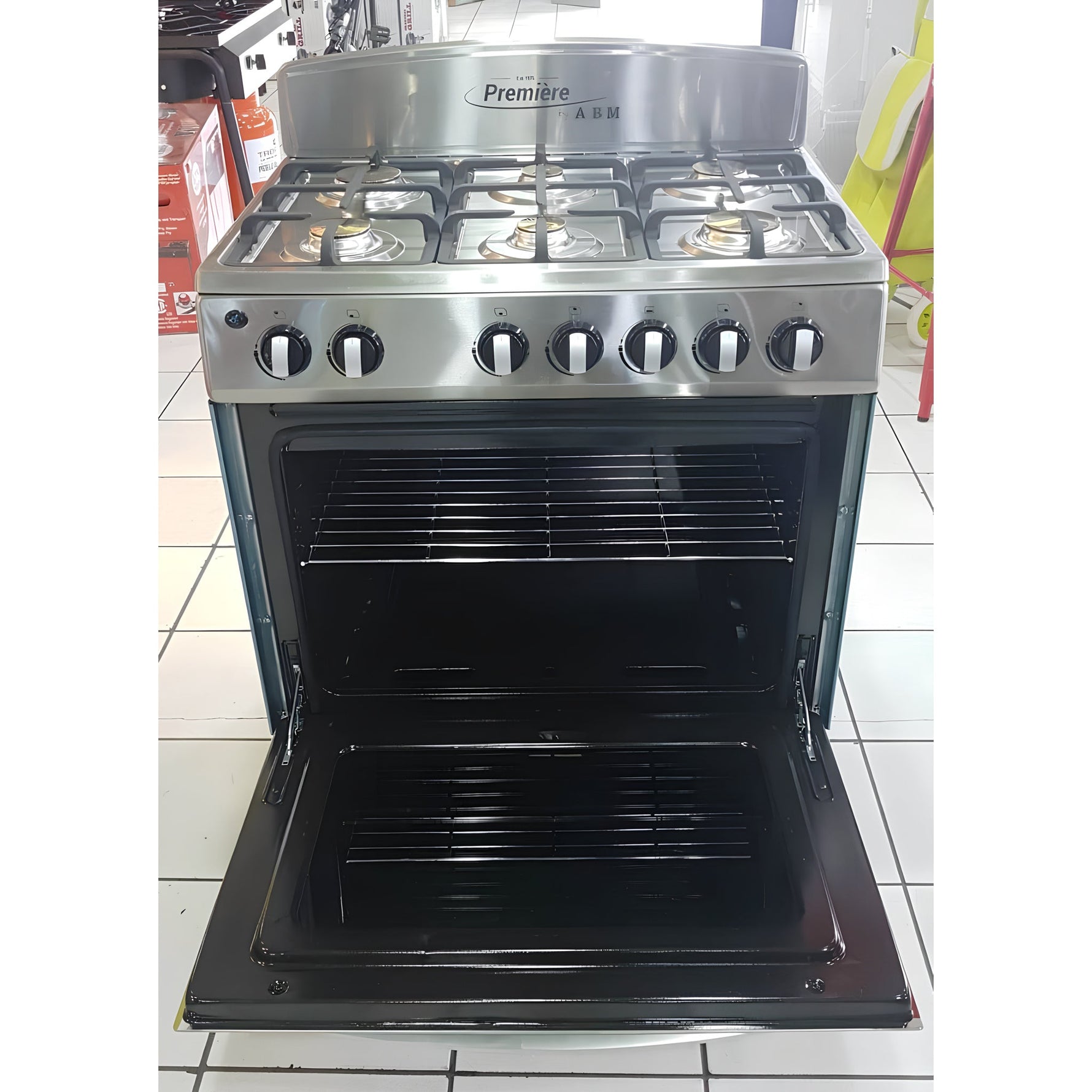 Estufa a gas de 30" de lujo 6 Hornillas