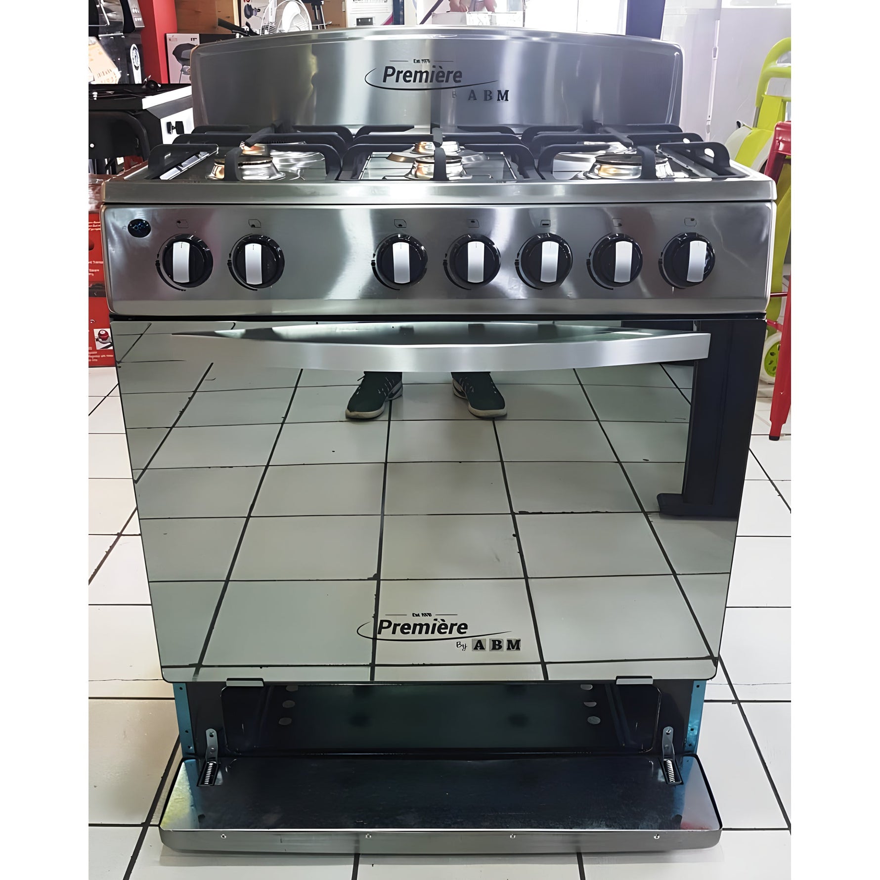 Estufa a gas de 30" de lujo 6 Hornillas