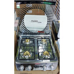 Estufa a gas de Acero inoxidable de mesa de 4 hornillas