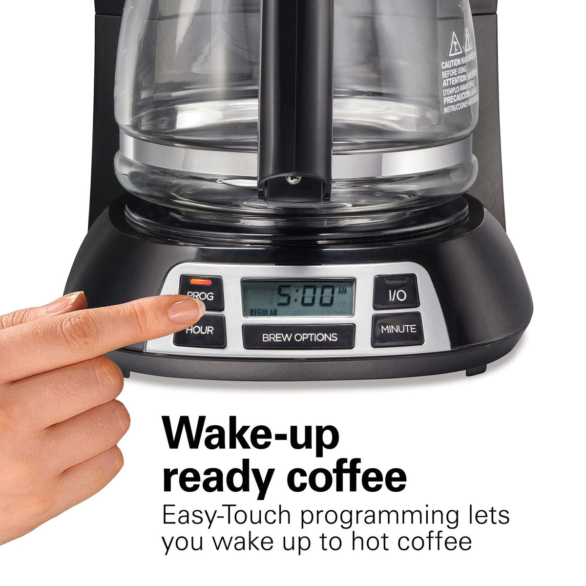 Cafetera programable de 12 tazas MARCA HAMILTON BEACH