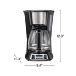 Cafetera programable de 12 tazas MARCA HAMILTON BEACH