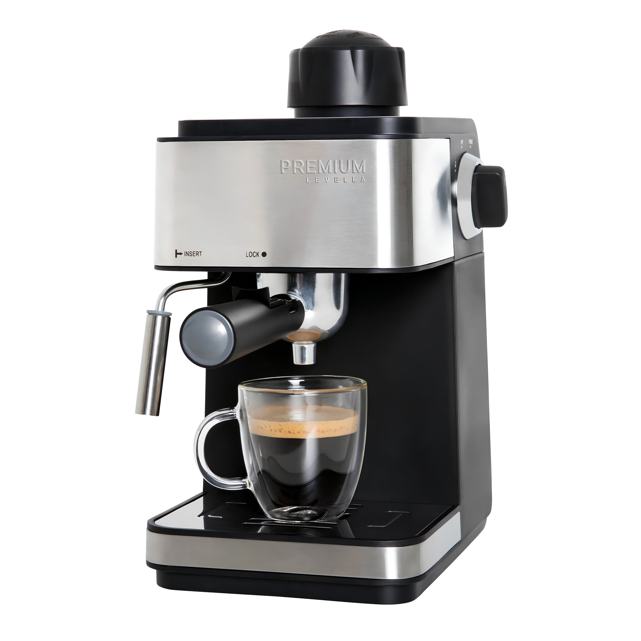 Cafetera para expresso y capuchino