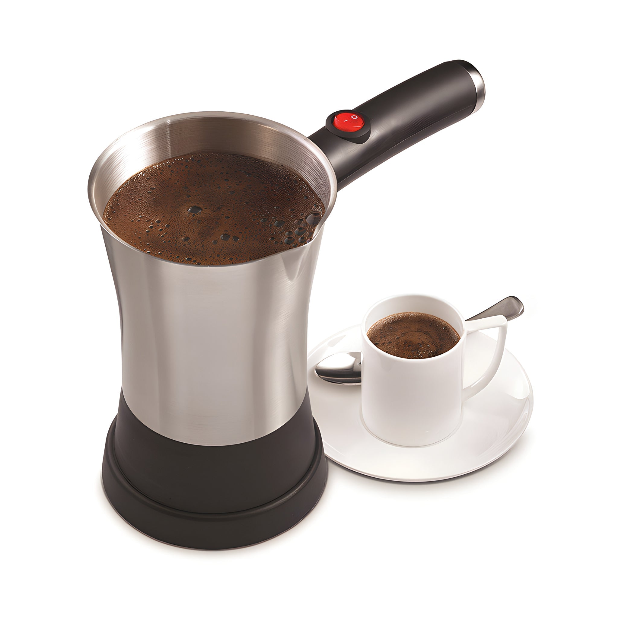 Cafetera turca eléctrica de acero inoxidable 5 tazas