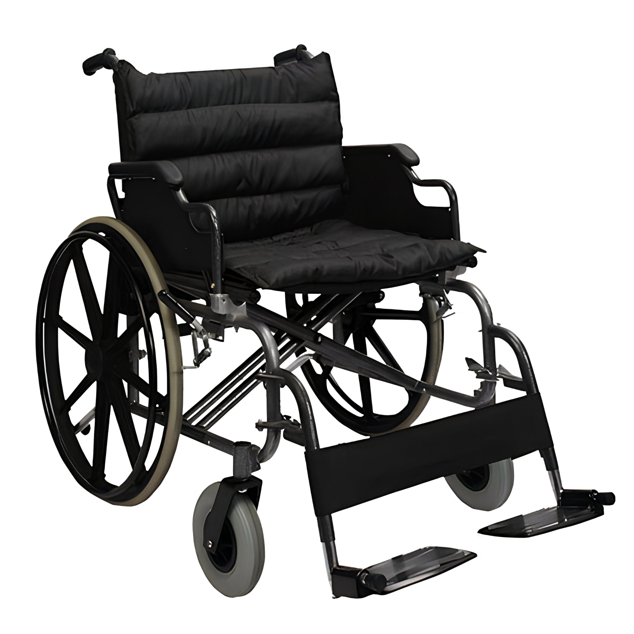 Silla de ruedas de asiento ancho