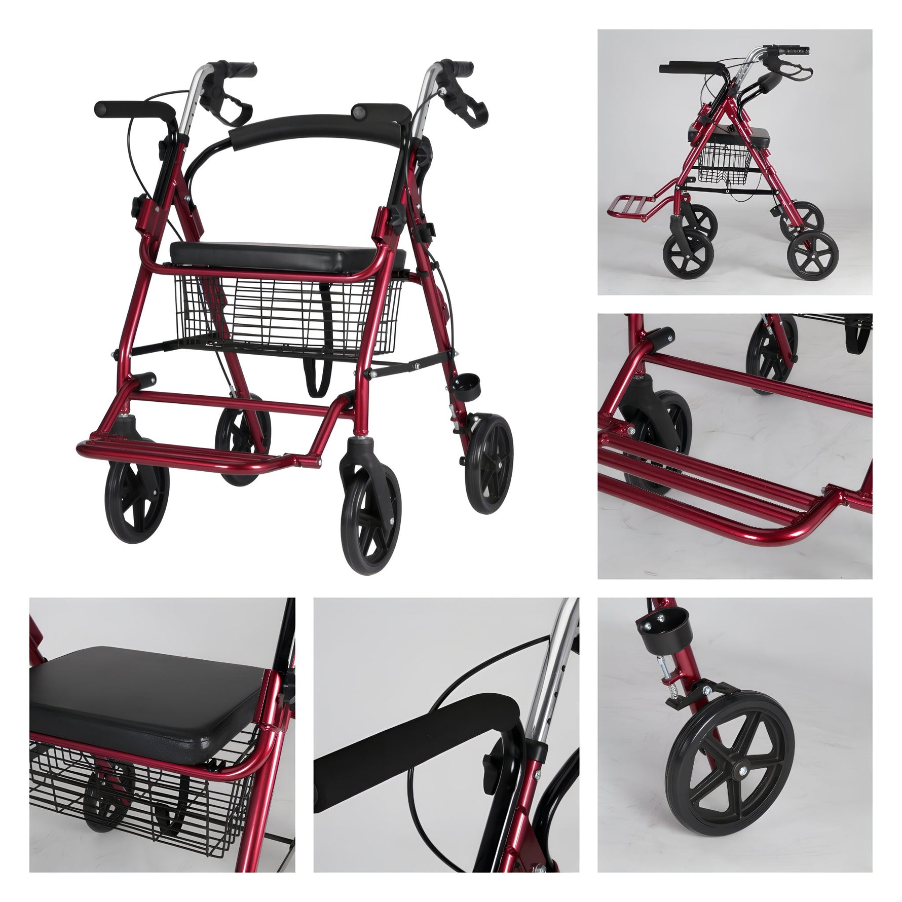 Andador y Silla de ruedas 2 en 1