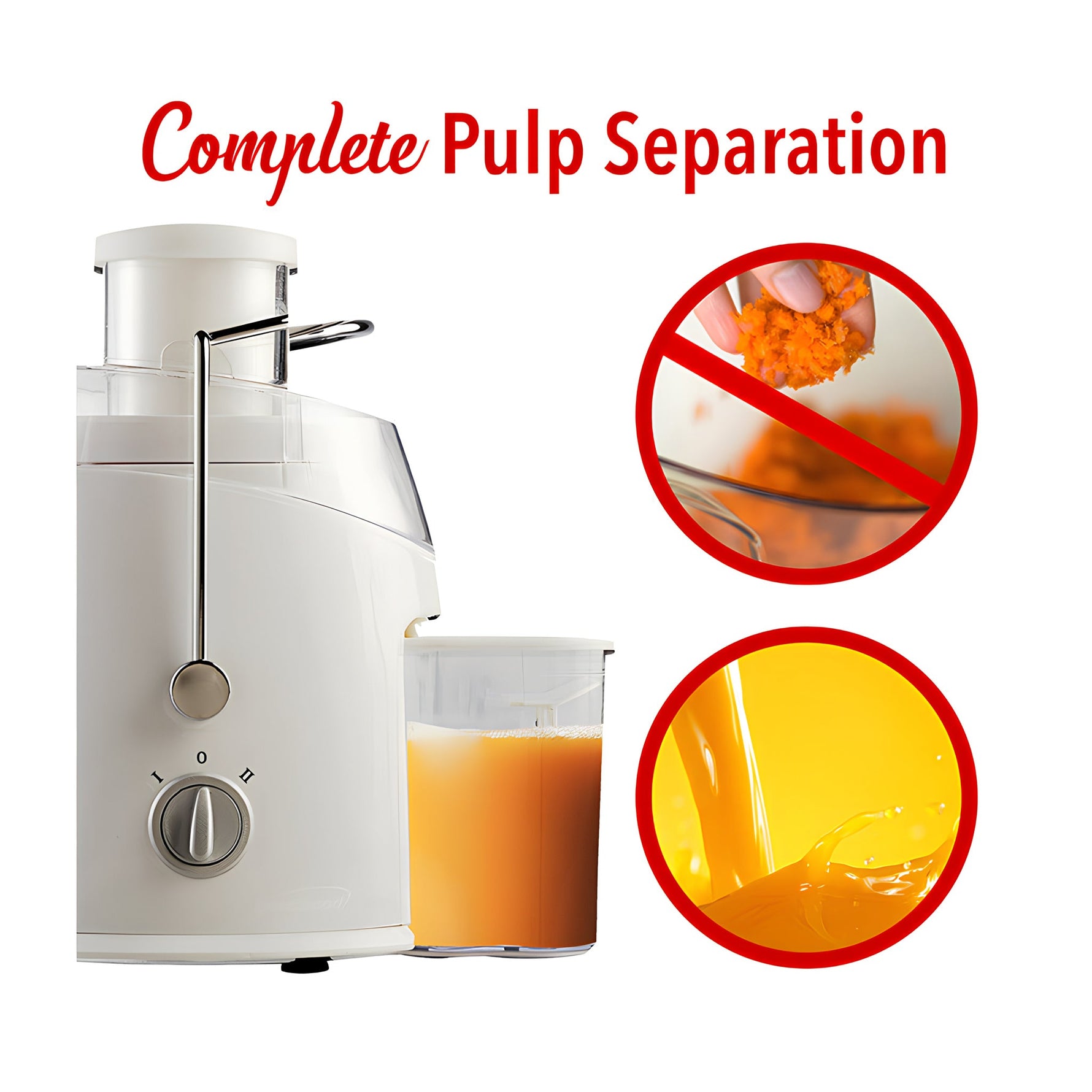 Extractor de jugos de 2 velocidades