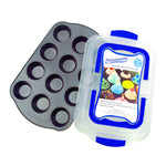 Molde Cupcake/Muffin Pan con cubierta de Carrier ENTENMANNS
