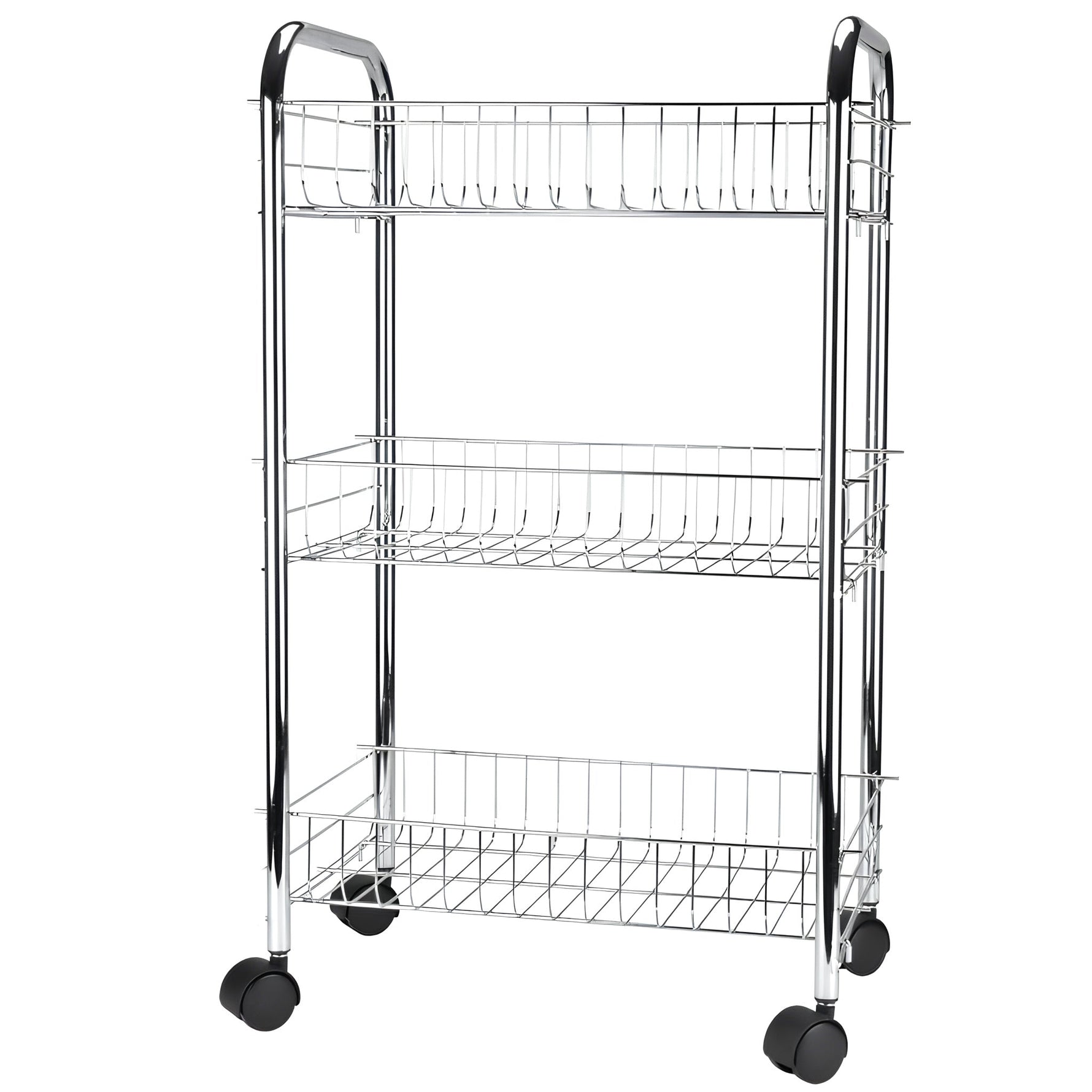 Organizador de 3 canastas con rodos PANTRYMATE