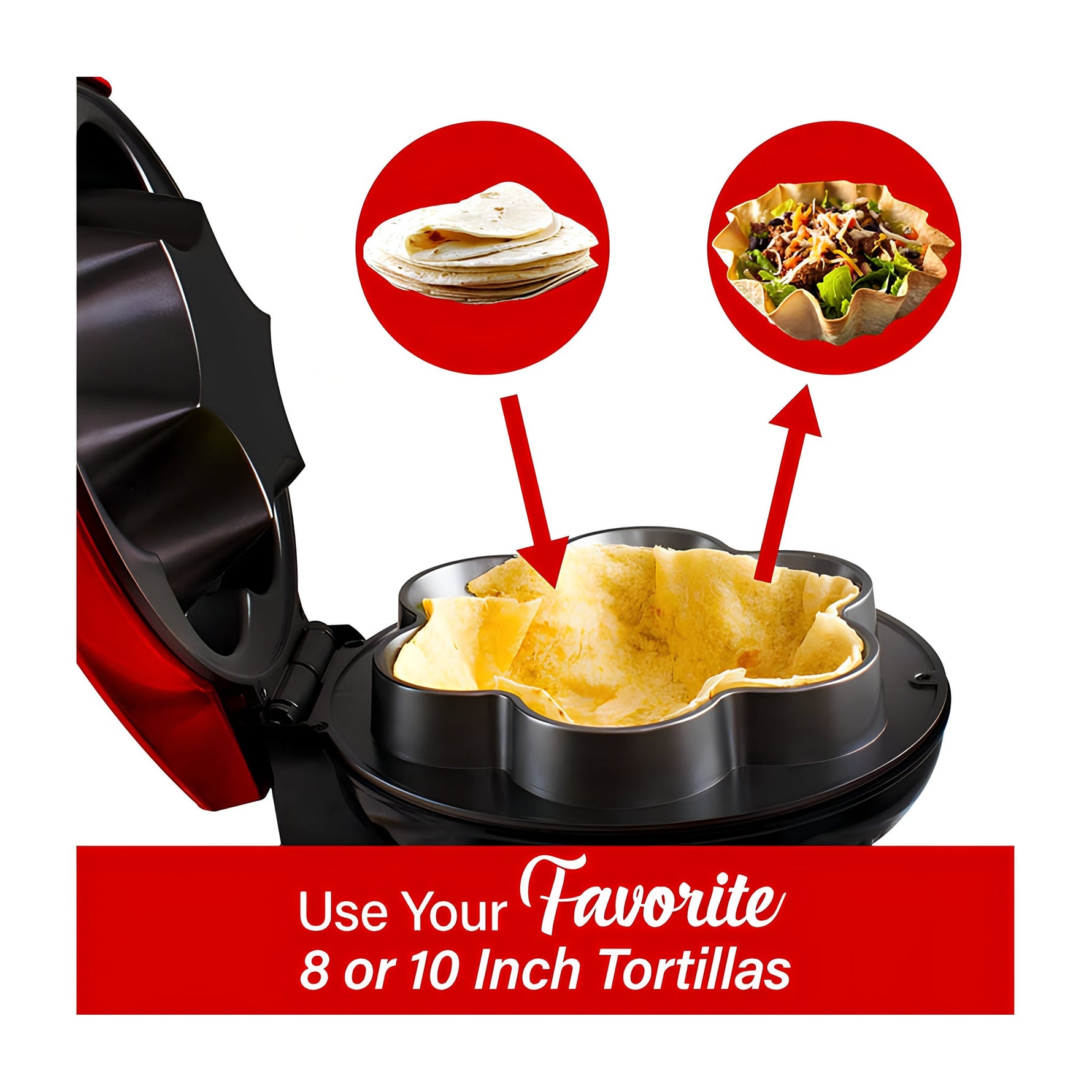 Máquina Eléctrica para Bowl de Tortillas