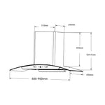 Extractor de Olores Tipo Campana de 60cm