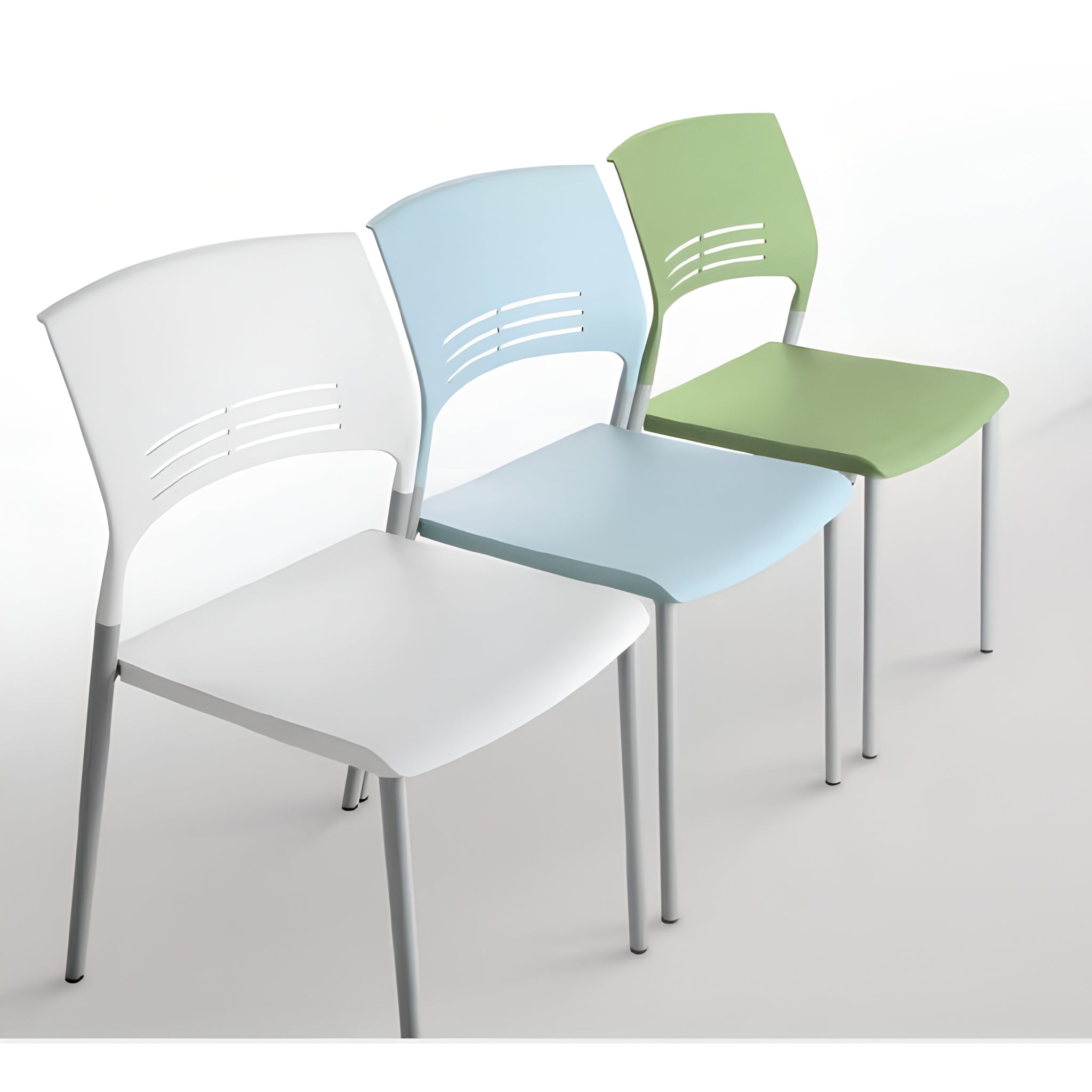 Silla de Espera de Concha Plástica
