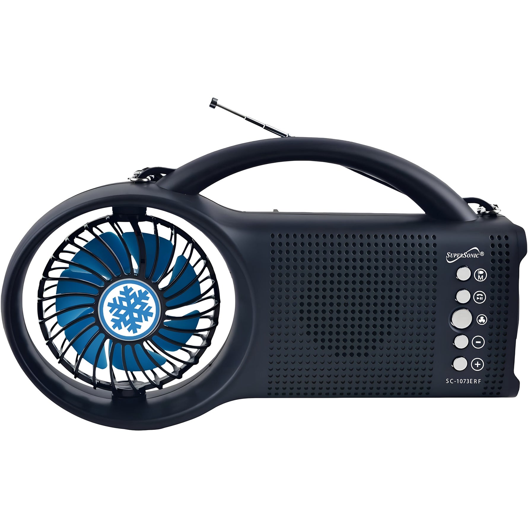 Radio ventilador con Bluetooth y energía solar