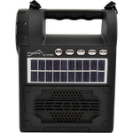 Radio linterna con Bluetooth y panel solar