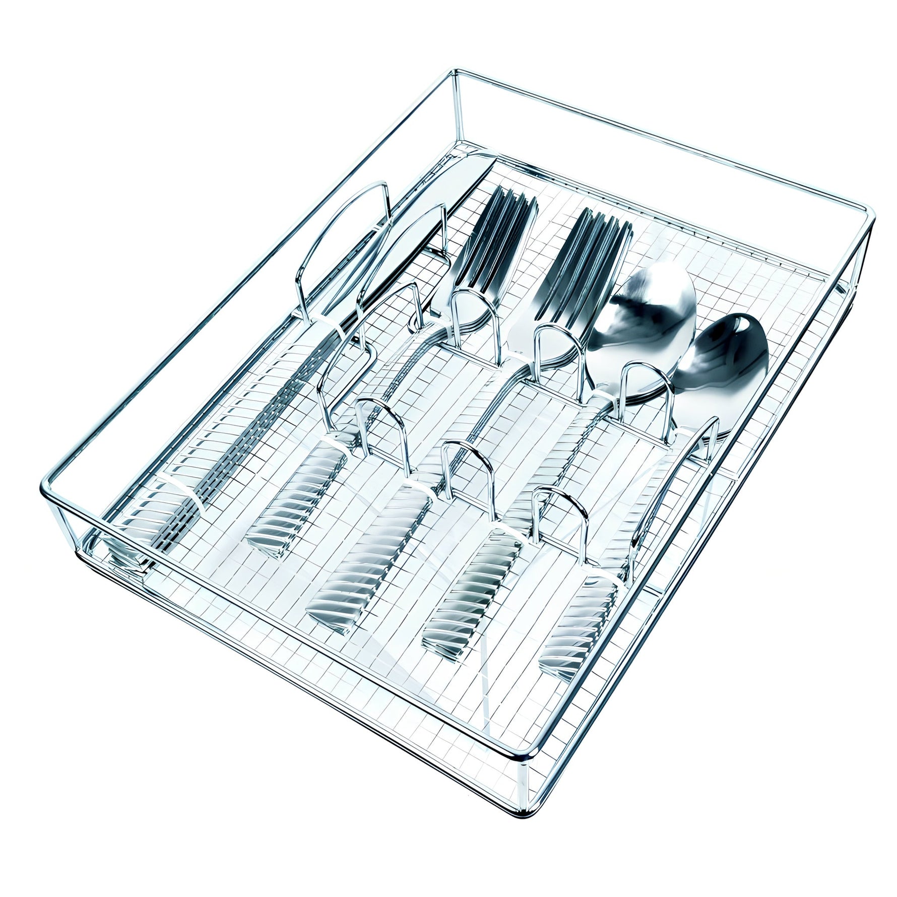Juego de cubiertos de 20 piezas con bandeja organizadora