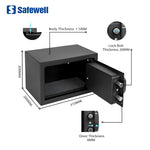 Caja de seguridad electrónica con cerradura de llave